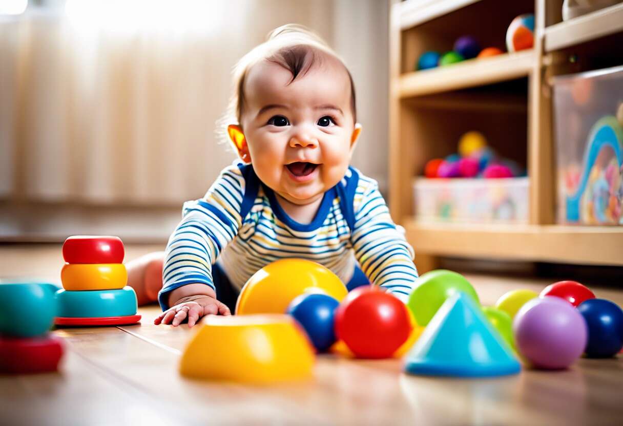 Stimuler la motricité et l'interaction : activités pour bébés de 6 à 12 mois